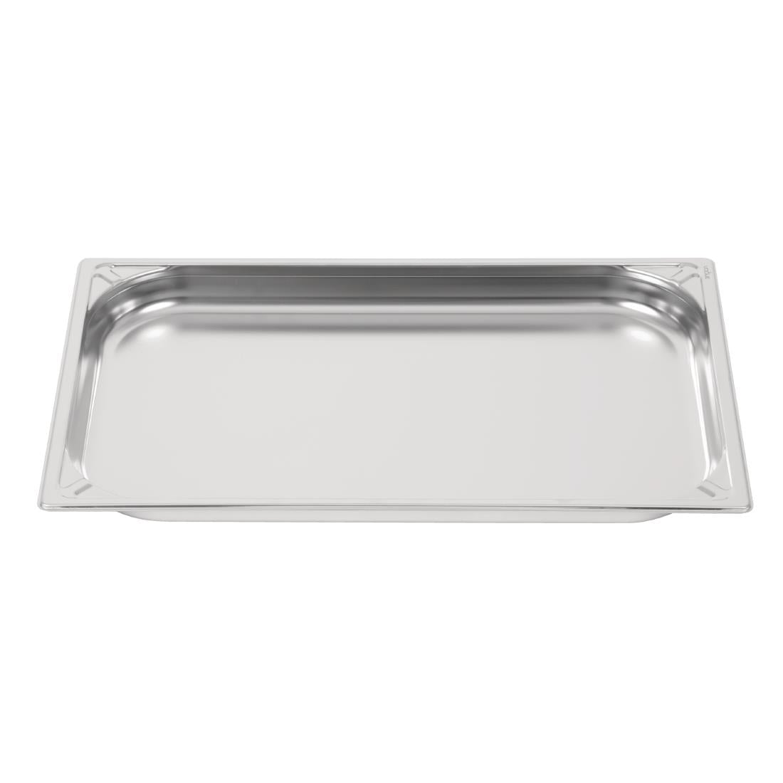 Vogue Heavy Duty Stainless Steel 1/1 GN Pan 40mm