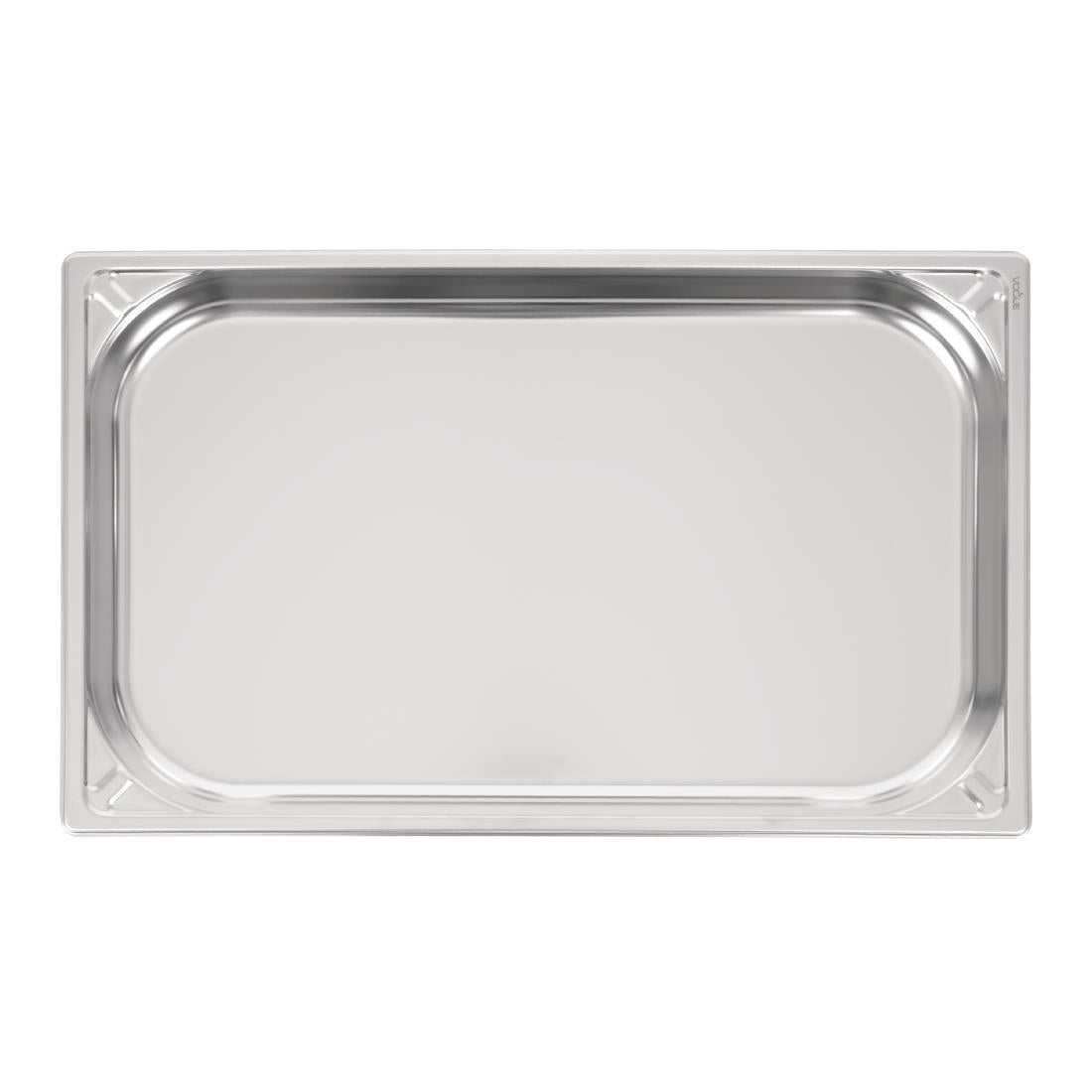 Vogue Heavy Duty Stainless Steel 1/1 GN Pan 40mm