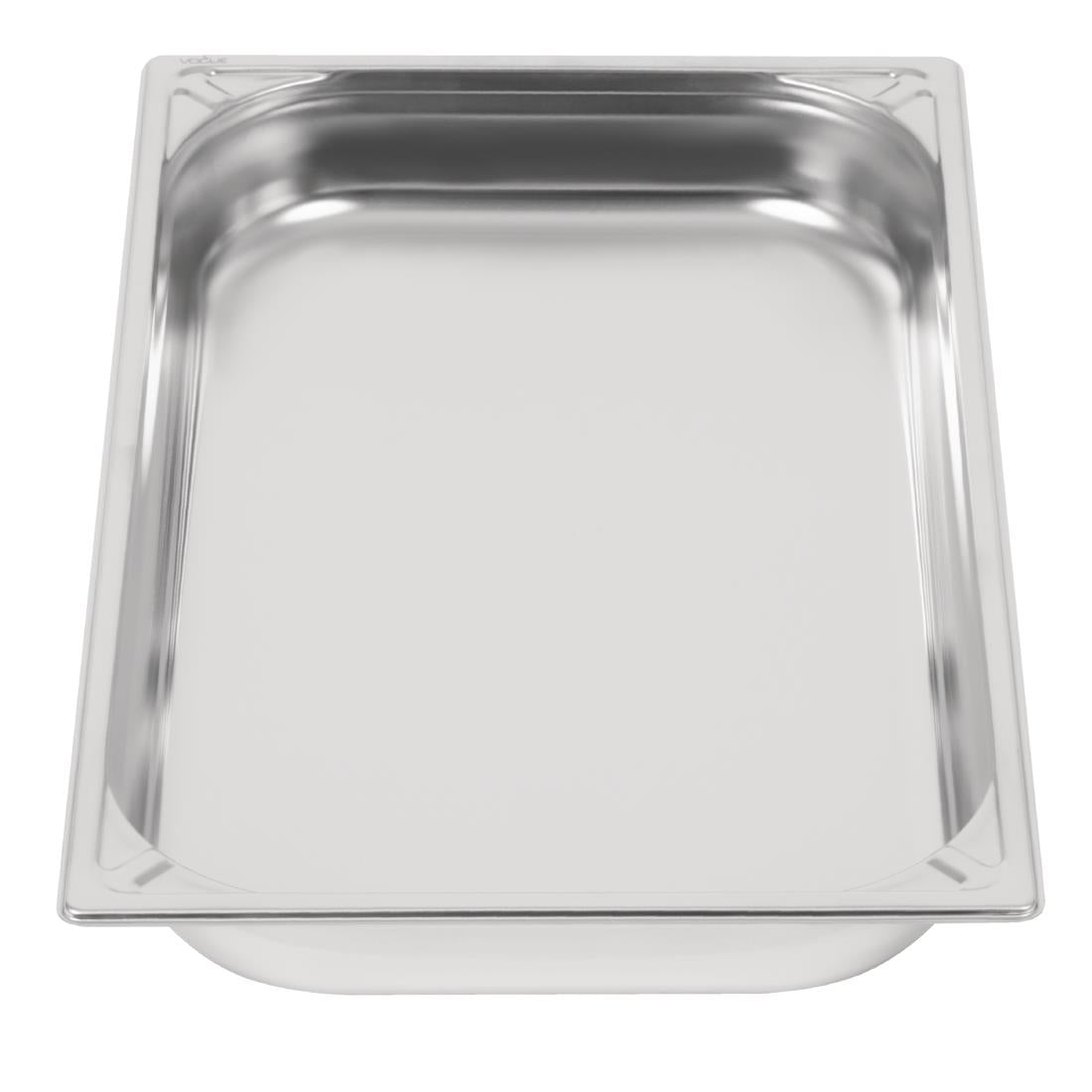 Vogue Heavy Duty Stainless Steel 1/1 Gastronorm Tray 65mm