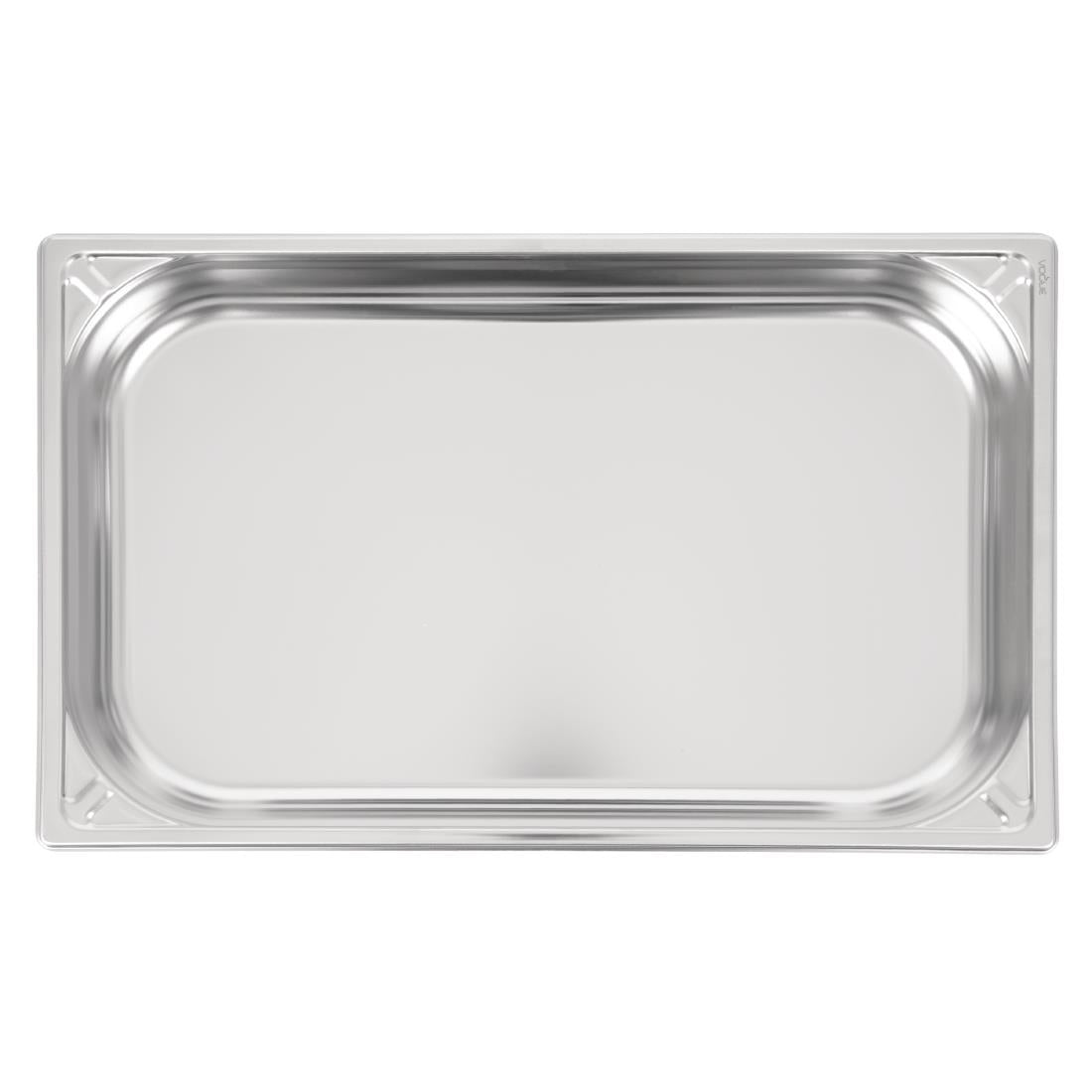 Vogue Heavy Duty Stainless Steel 1/1 Gastronorm Tray 65mm
