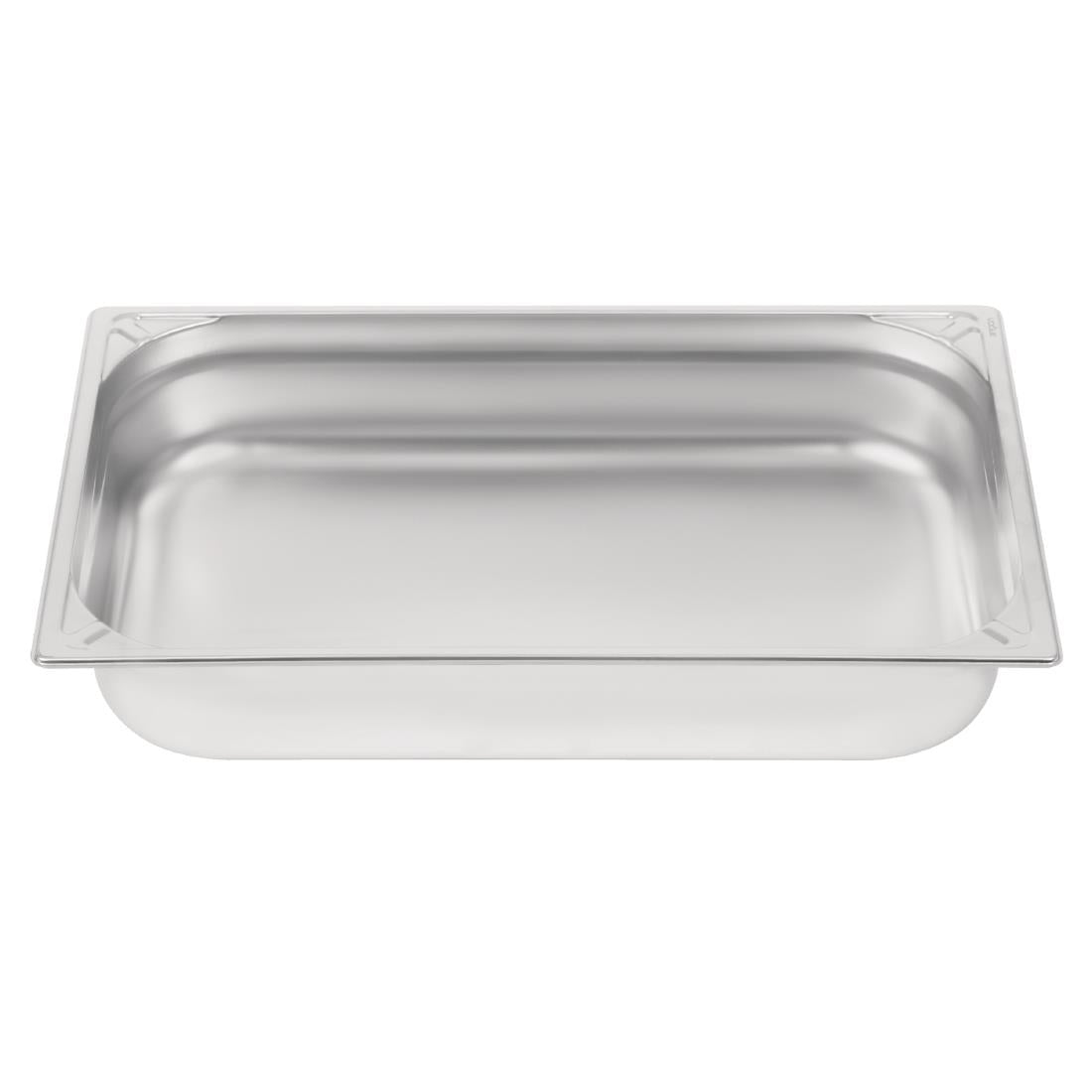 Vogue Heavy Duty Stainless Steel 1/1 Gastronorm Tray 100mm