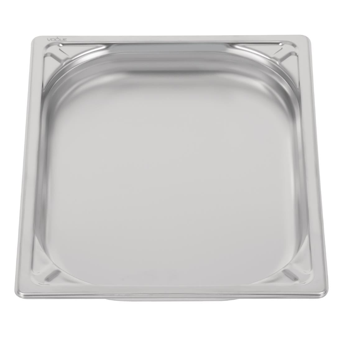 Vogue Heavy Duty Stainless Steel 1/2 GN Pan 40mm