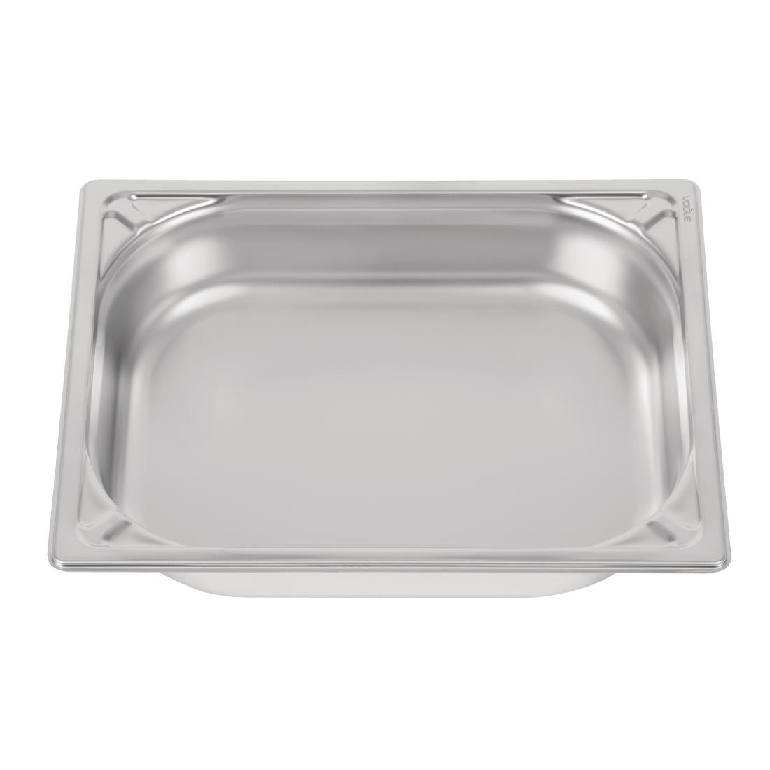 Vogue Heavy Duty Stainless Steel 1/2 Gastronorm Tray 65mm