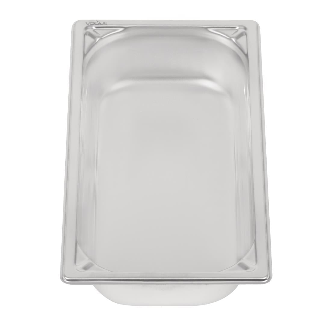 Vogue Heavy Duty Stainless Steel 1/3 Gastronorm Tray 65mm