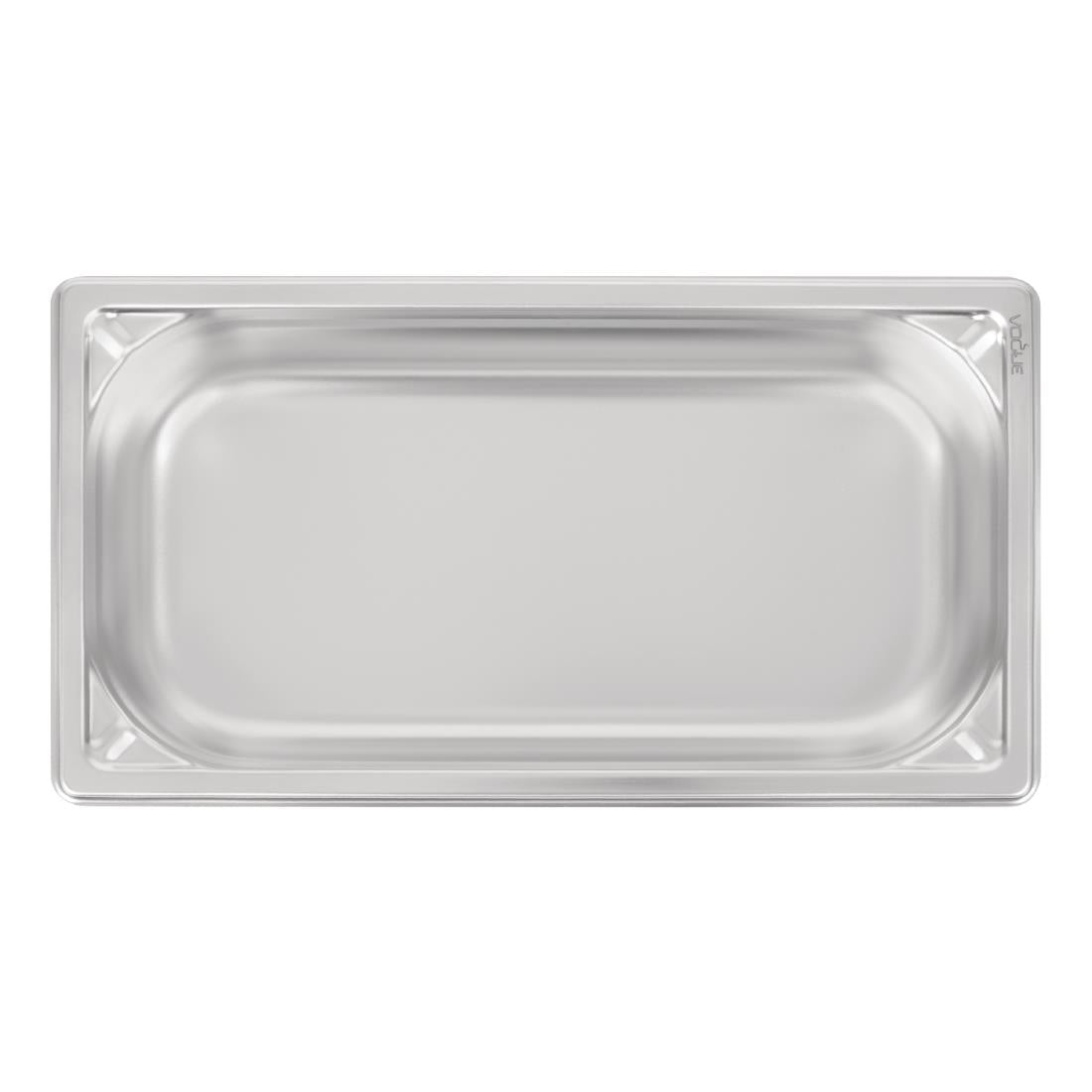 Vogue Heavy Duty Stainless Steel 1/3 Gastronorm Tray 65mm