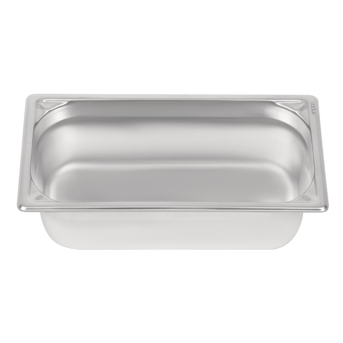 Vogue Heavy Duty Stainless Steel 1/3 Gastronorm Tray 100mm