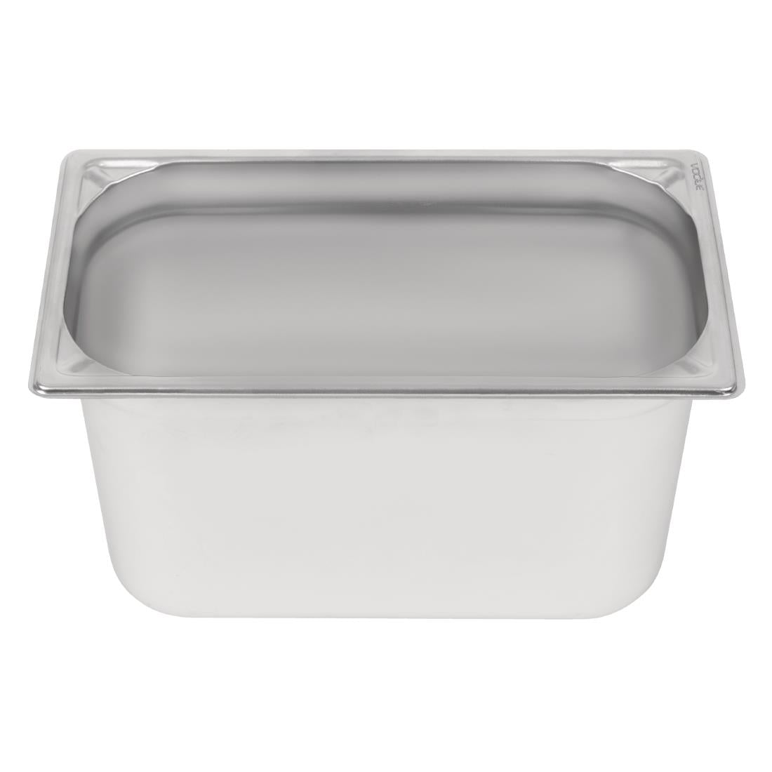 Vogue Heavy Duty Stainless Steel 1/3 Gastronorm Tray 200mm