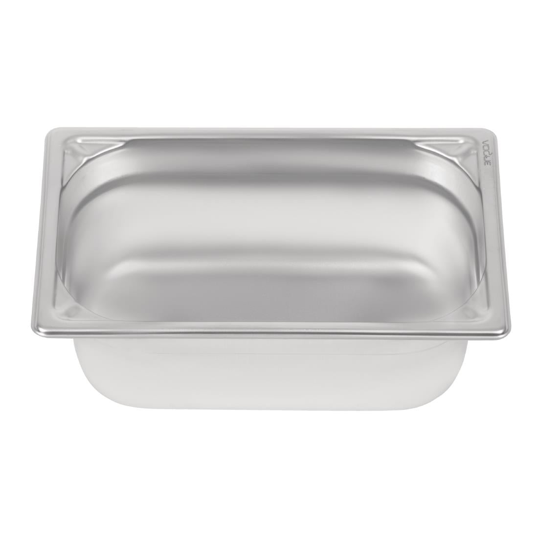 Vogue Heavy Duty Stainless Steel 1/4 Gastronorm Tray 100mm