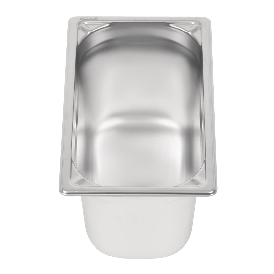 Vogue Heavy Duty Stainless Steel 1/4 Gastronorm Tray 150mm