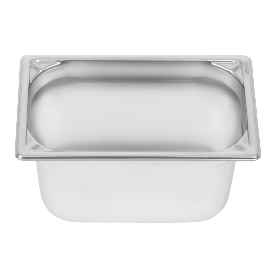 Vogue Heavy Duty Stainless Steel 1/4 Gastronorm Tray 150mm