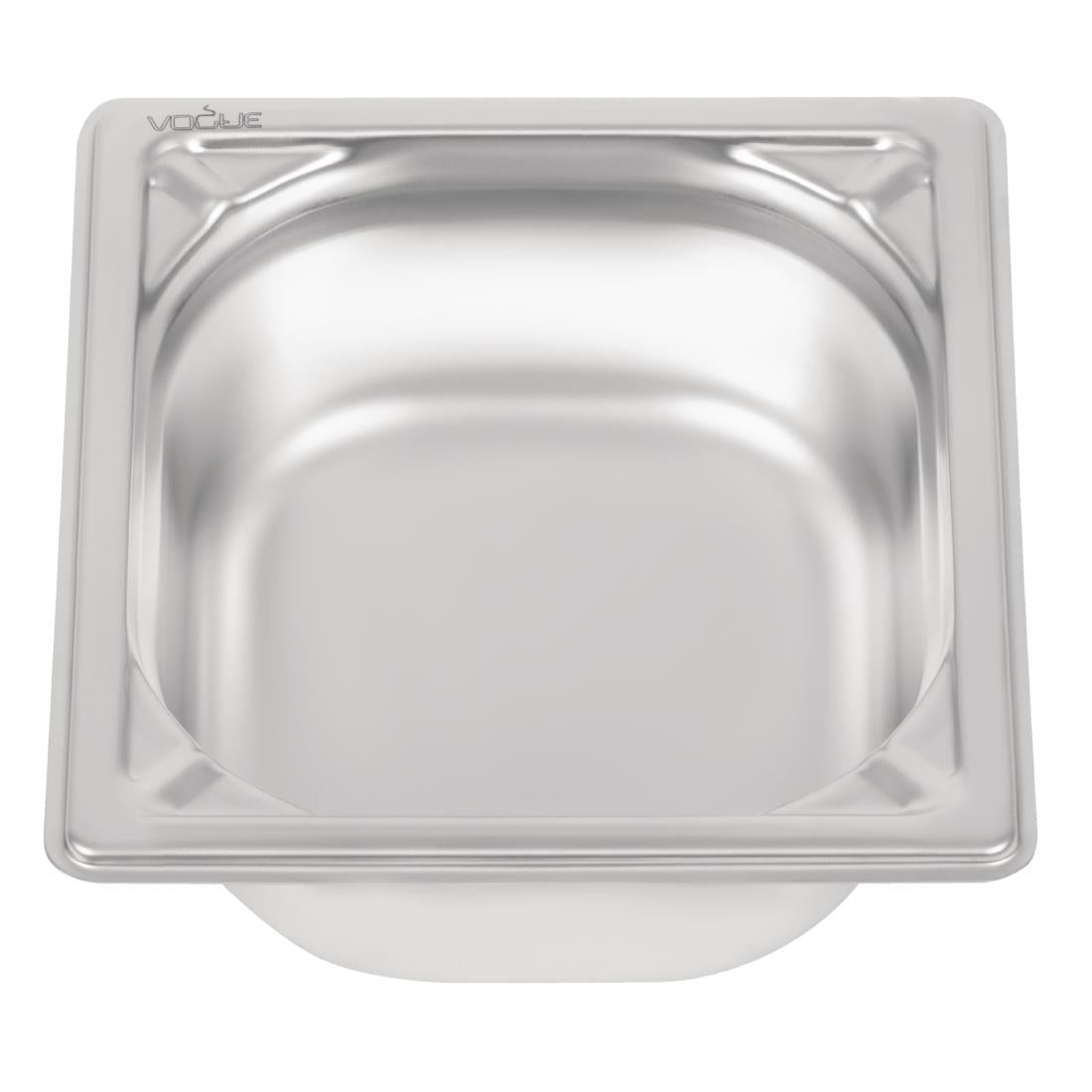 Vogue Heavy Duty Stainless Steel 1/6 Gastronorm Tray 65mm