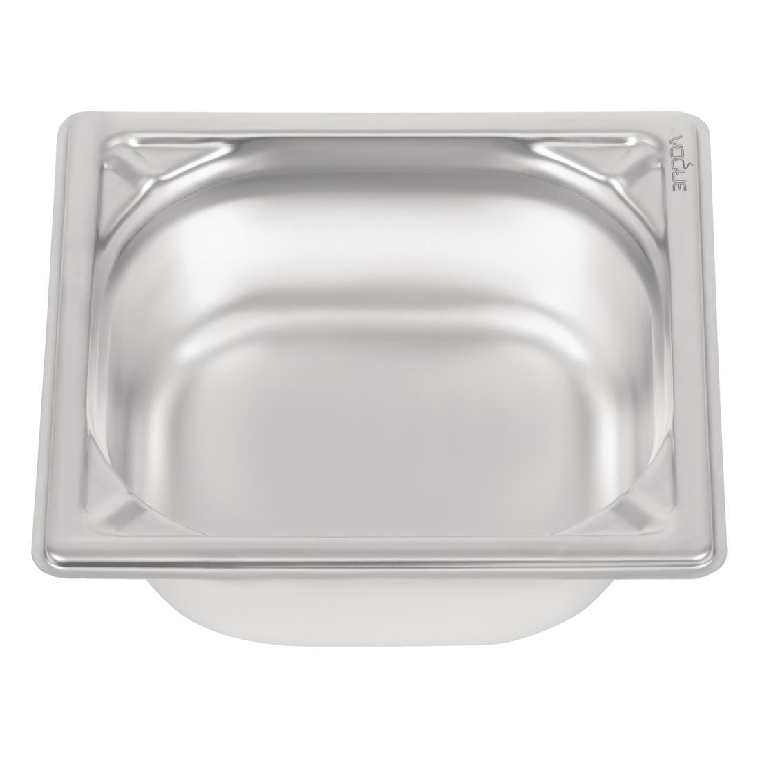 Vogue Heavy Duty Stainless Steel 1/6 Gastronorm Tray 65mm