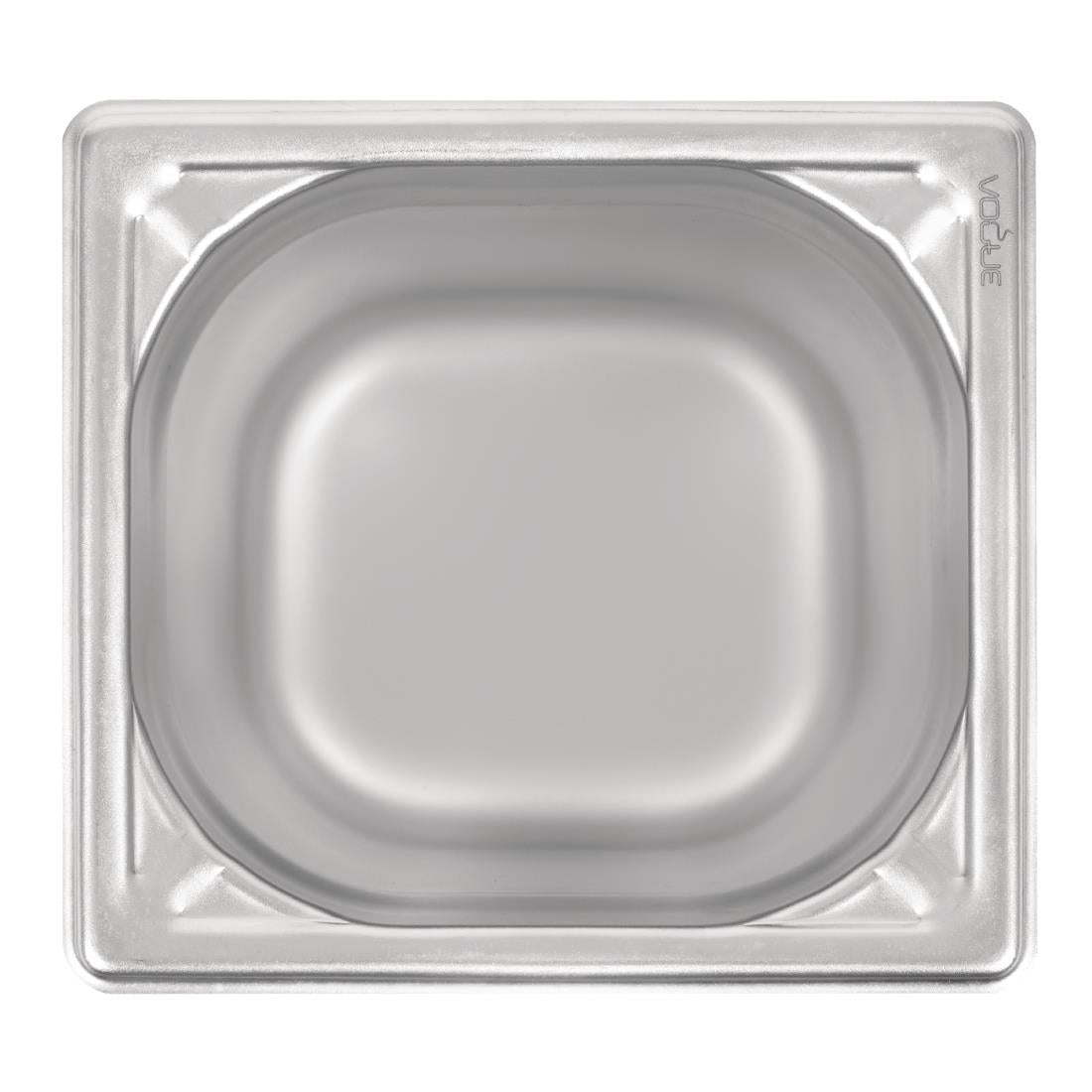 Vogue Heavy Duty Stainless Steel 1/6 Gastronorm Tray 200mm