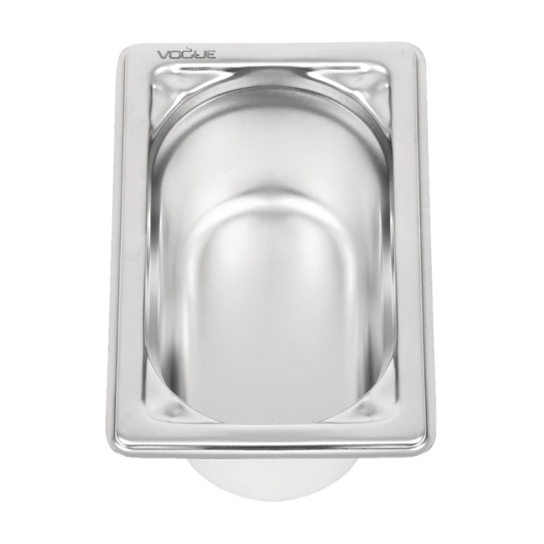 Vogue Heavy Duty Stainless Steel 1/9 Gastronorm Tray 65mm
