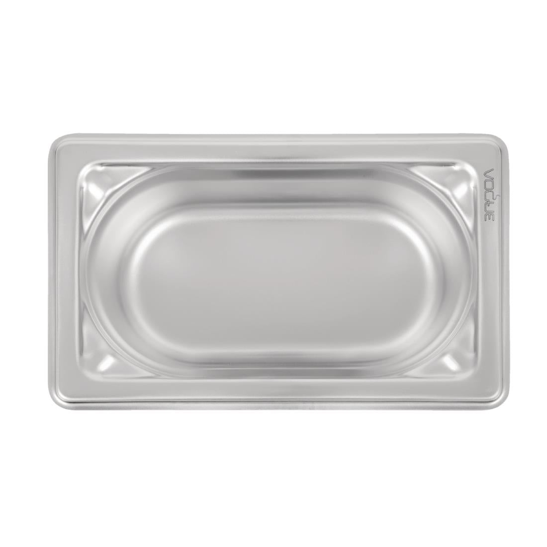 Vogue Heavy Duty Stainless Steel 1/9 Gastronorm Tray 65mm