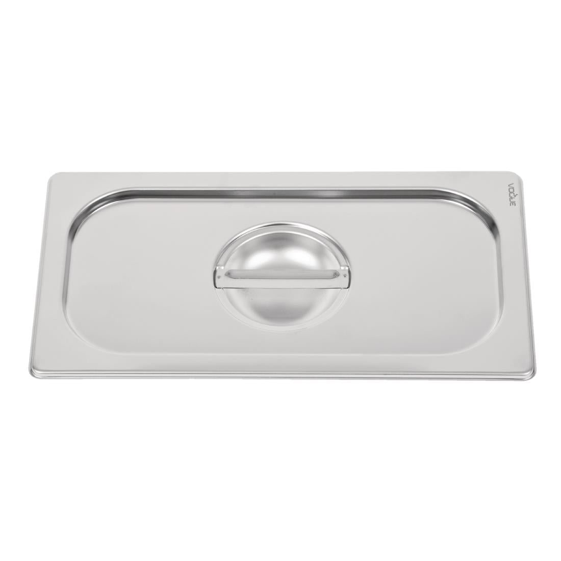 Vogue Heavy Duty Stainless Steel 1/3 Gastronorm Tray Lid