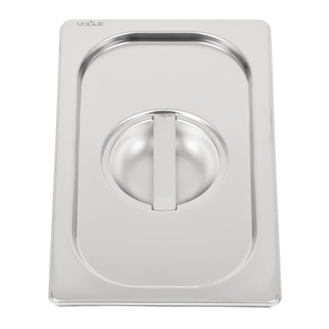Vogue Heavy Duty Stainless Steel 1/4 Gastronorm Tray Lid