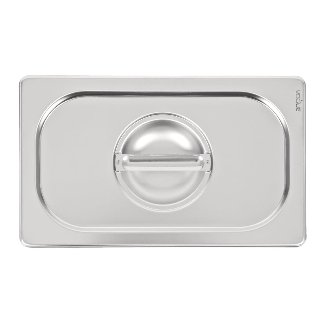 Vogue Heavy Duty Stainless Steel 1/4 Gastronorm Tray Lid