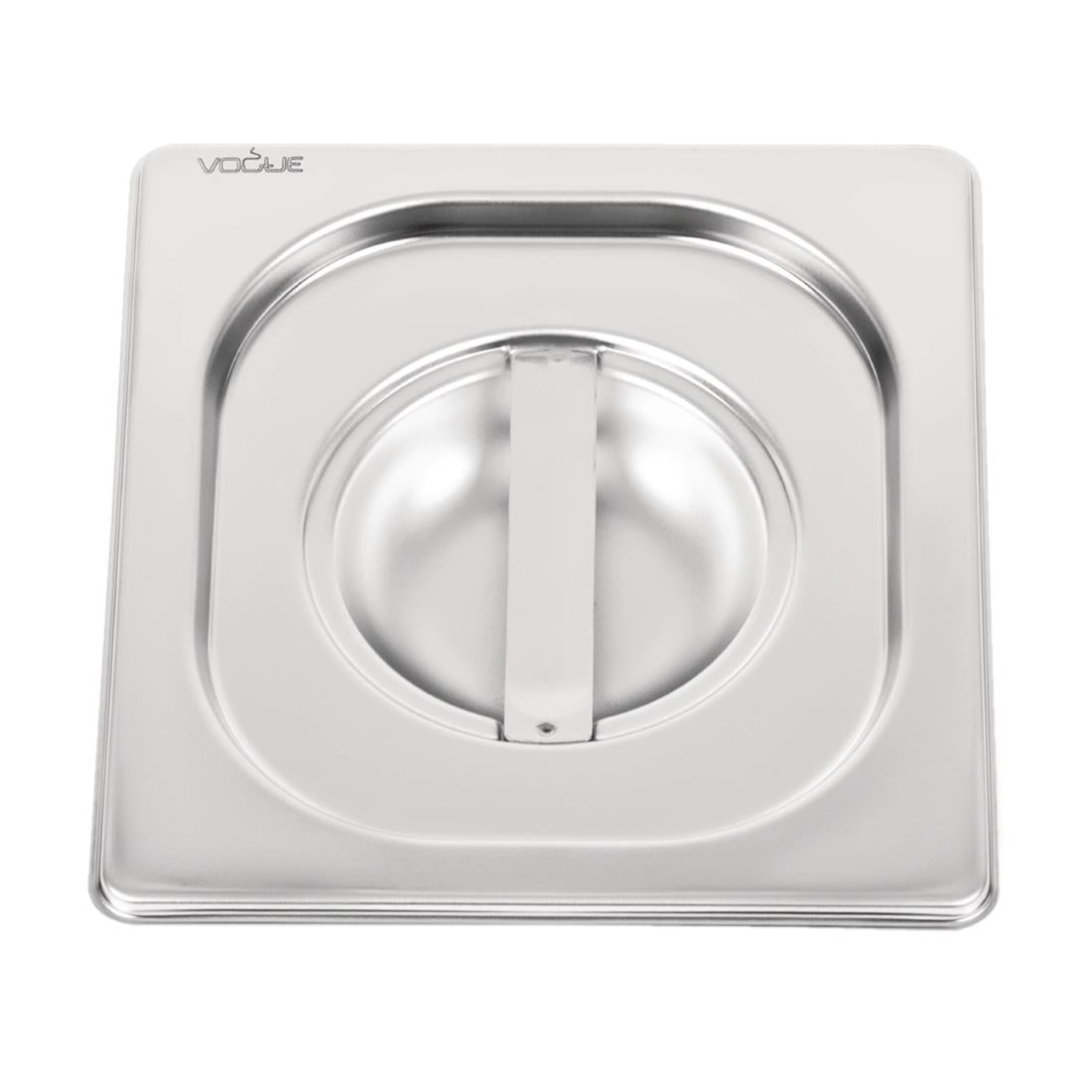 Vogue Heavy Duty Stainless Steel 1/6 Gastronorm Tray Lid