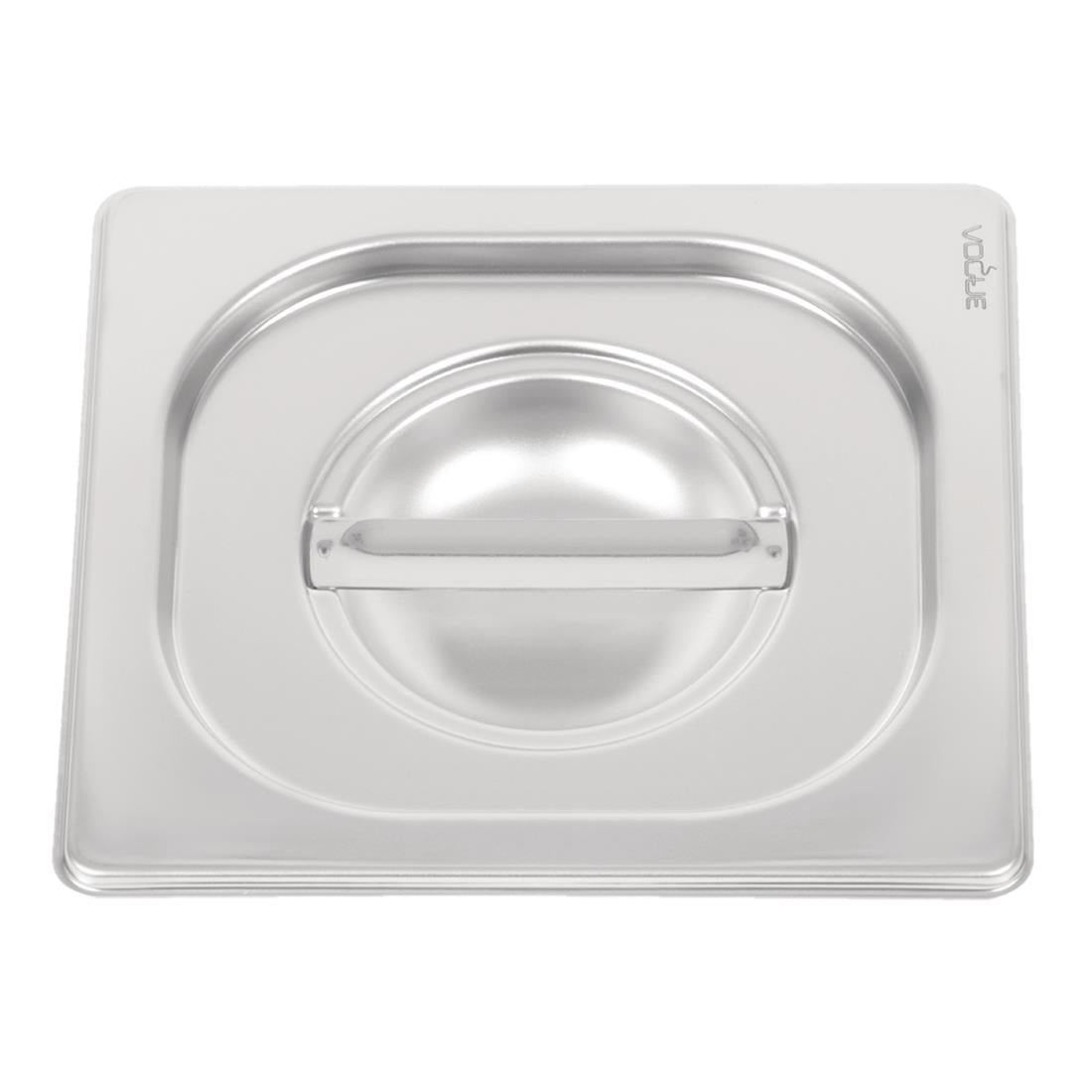 Vogue Heavy Duty Stainless Steel 1/6 Gastronorm Tray Lid