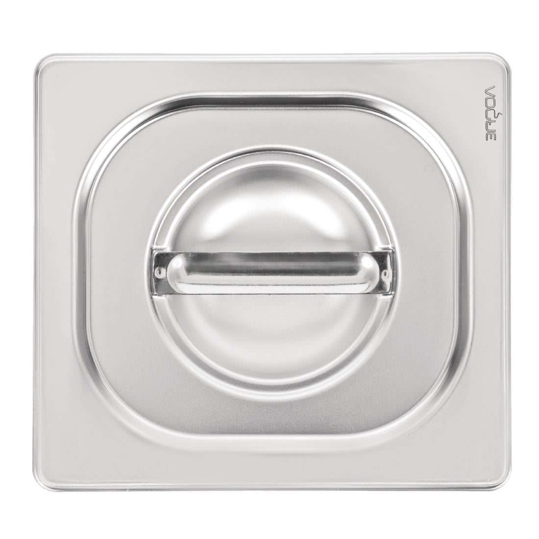 Vogue Heavy Duty Stainless Steel 1/6 Gastronorm Tray Lid