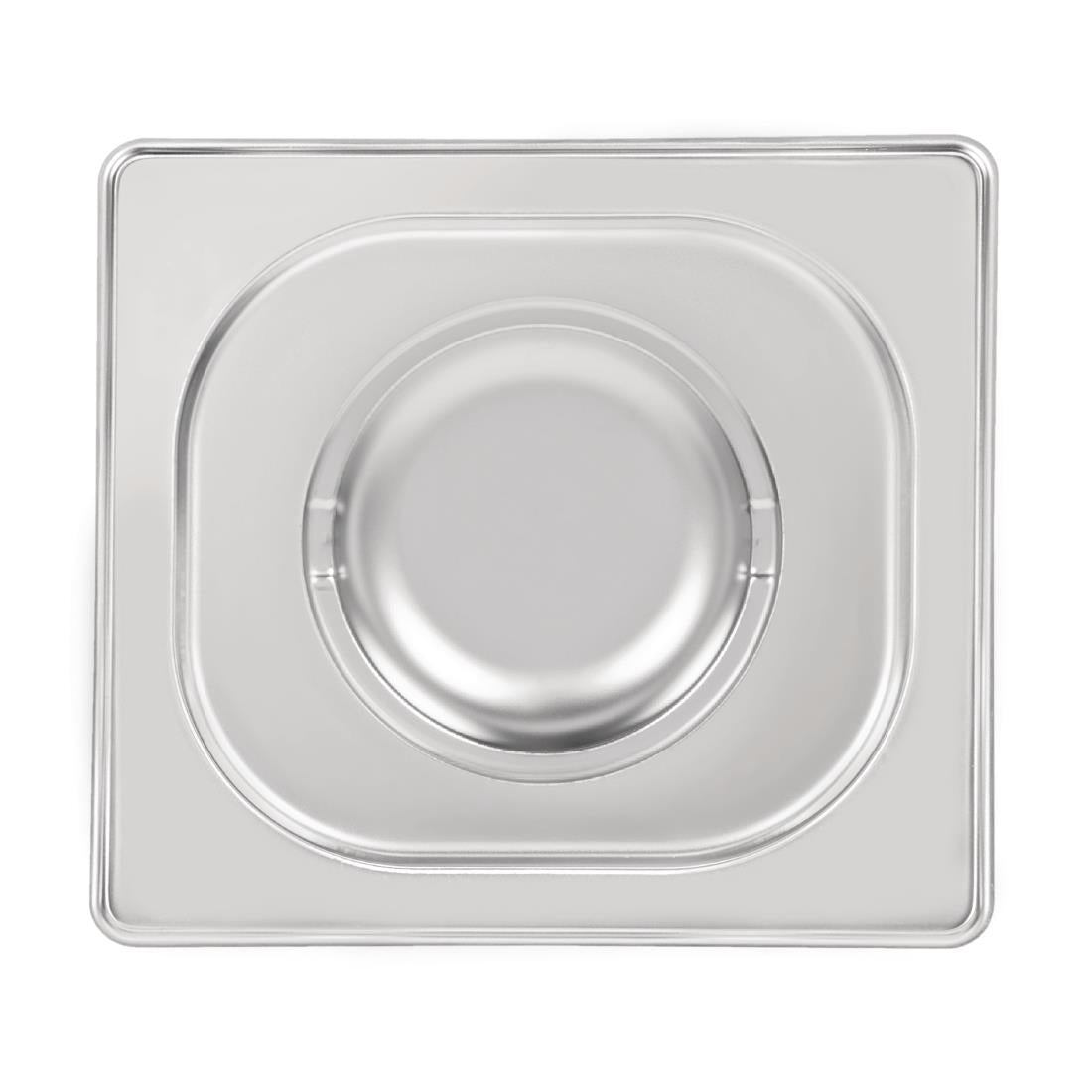 Vogue Heavy Duty Stainless Steel 1/6 Gastronorm Tray Lid