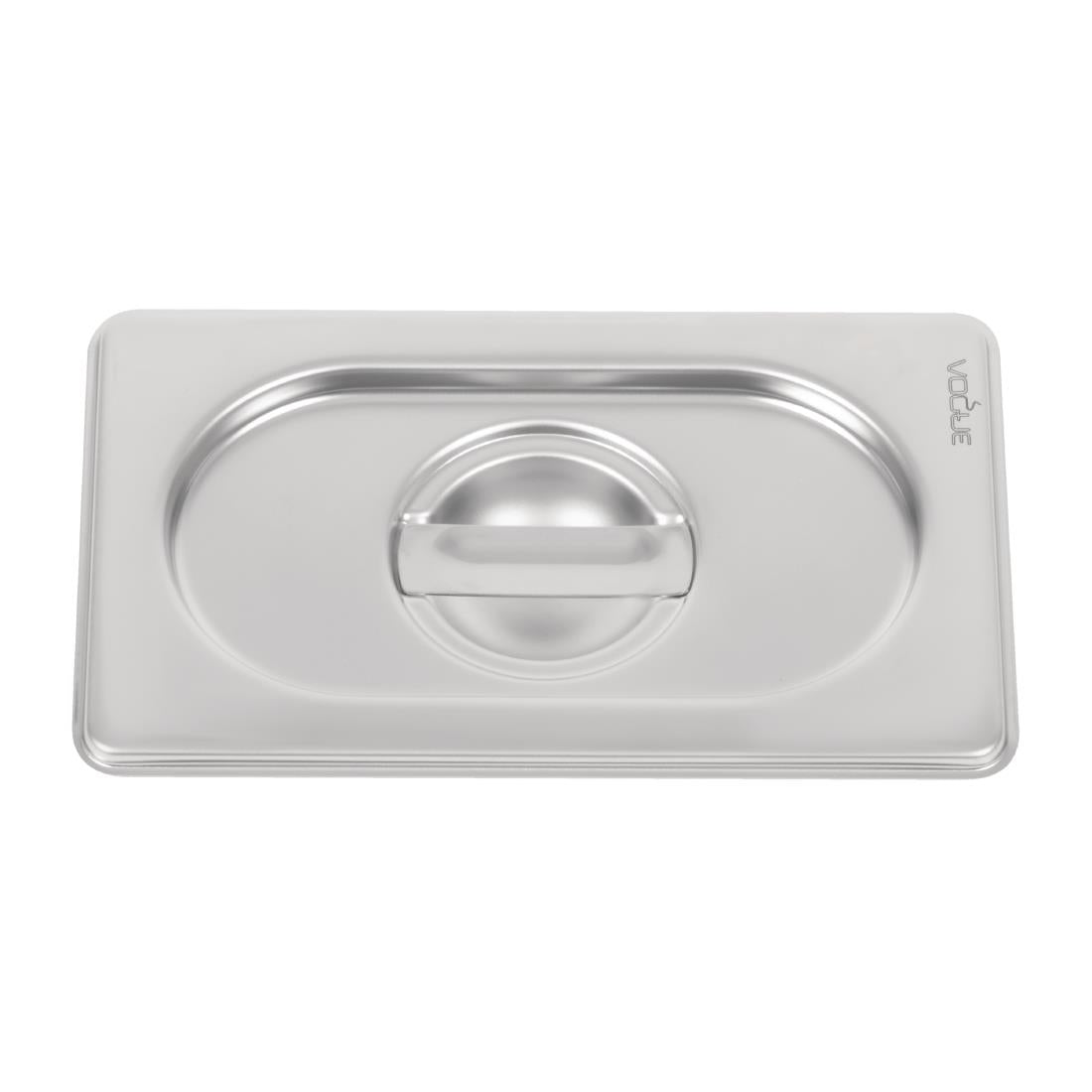 Vogue Heavy Duty Stainless Steel 1/9 Gastronorm Tray Lid