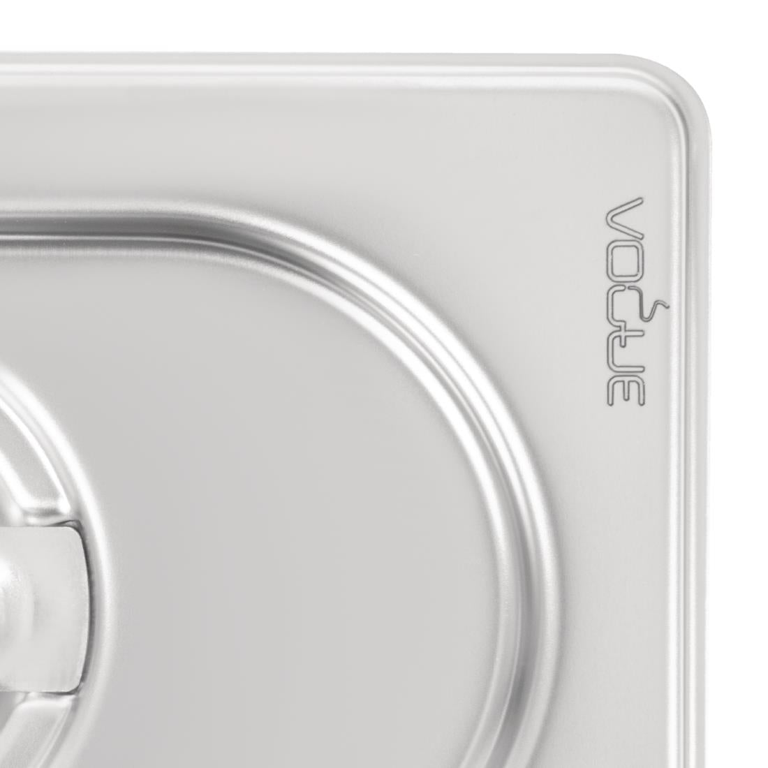 Vogue Heavy Duty Stainless Steel 1/9 Gastronorm Tray Lid