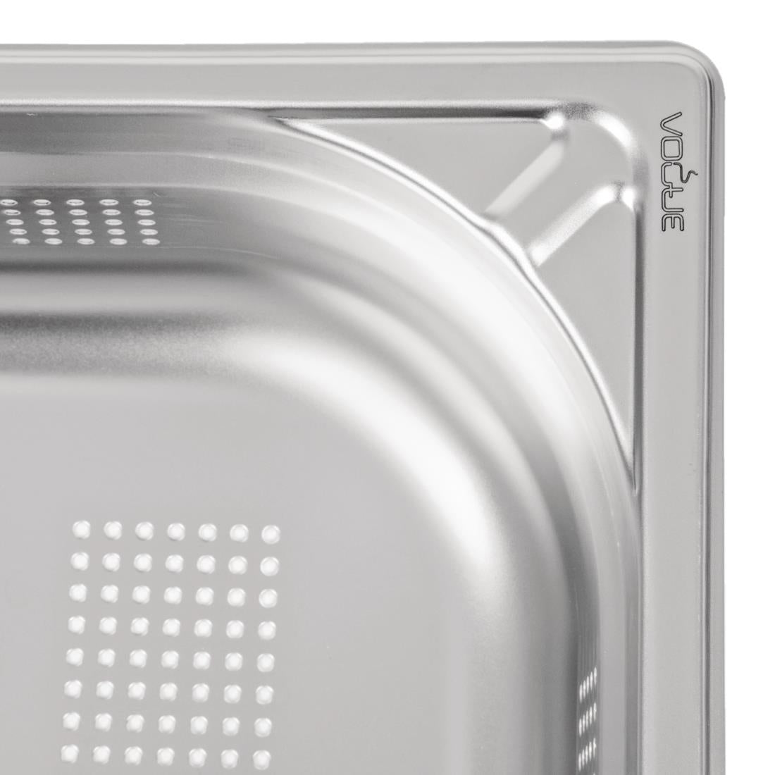 Vogue Heavy Duty Stainless Steel Perforated 1/1 Gastronorm Tray 100mm