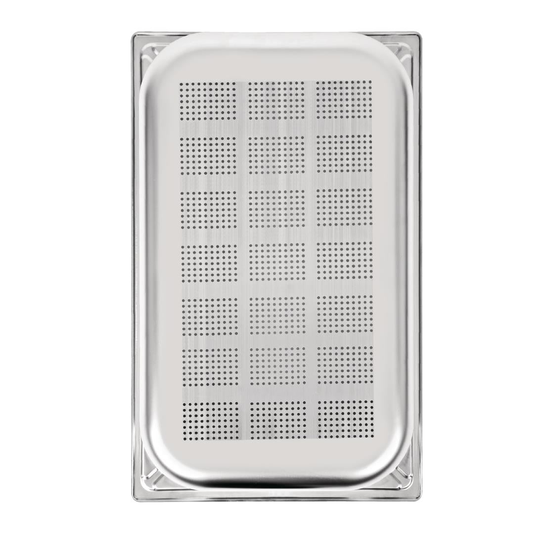 Vogue Heavy Duty Stainless Steel Perforated 1/1 Gastronorm Tray 100mm