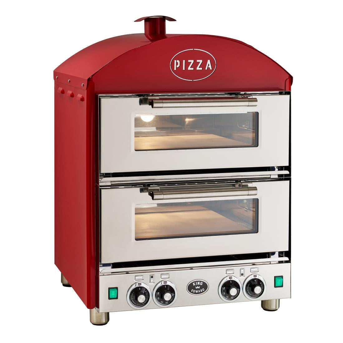 King Edward Pizza King Oven PK2 Red