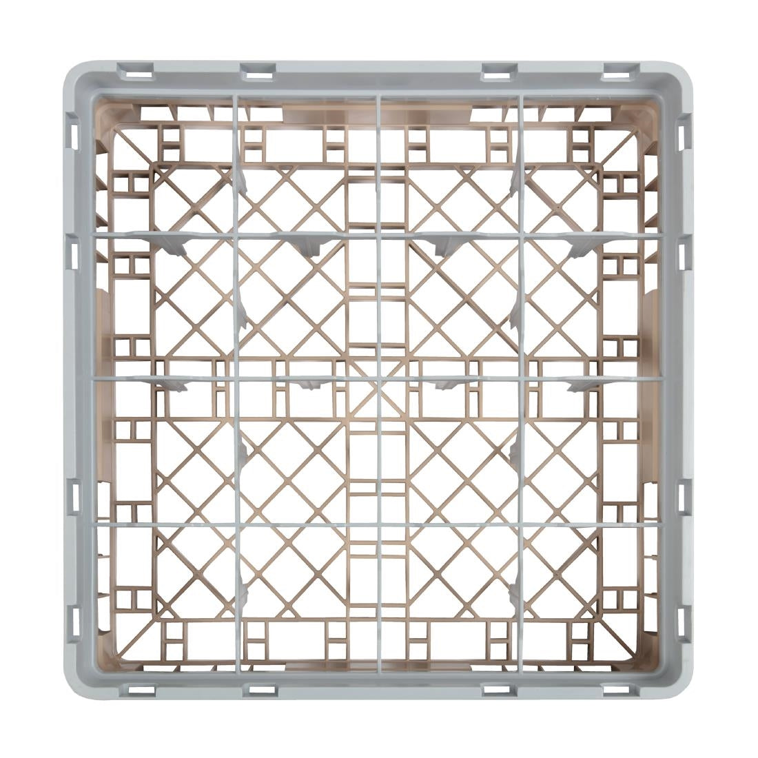 Cambro Camrack Beige 16 Compartments Max Glass Height 92mm
