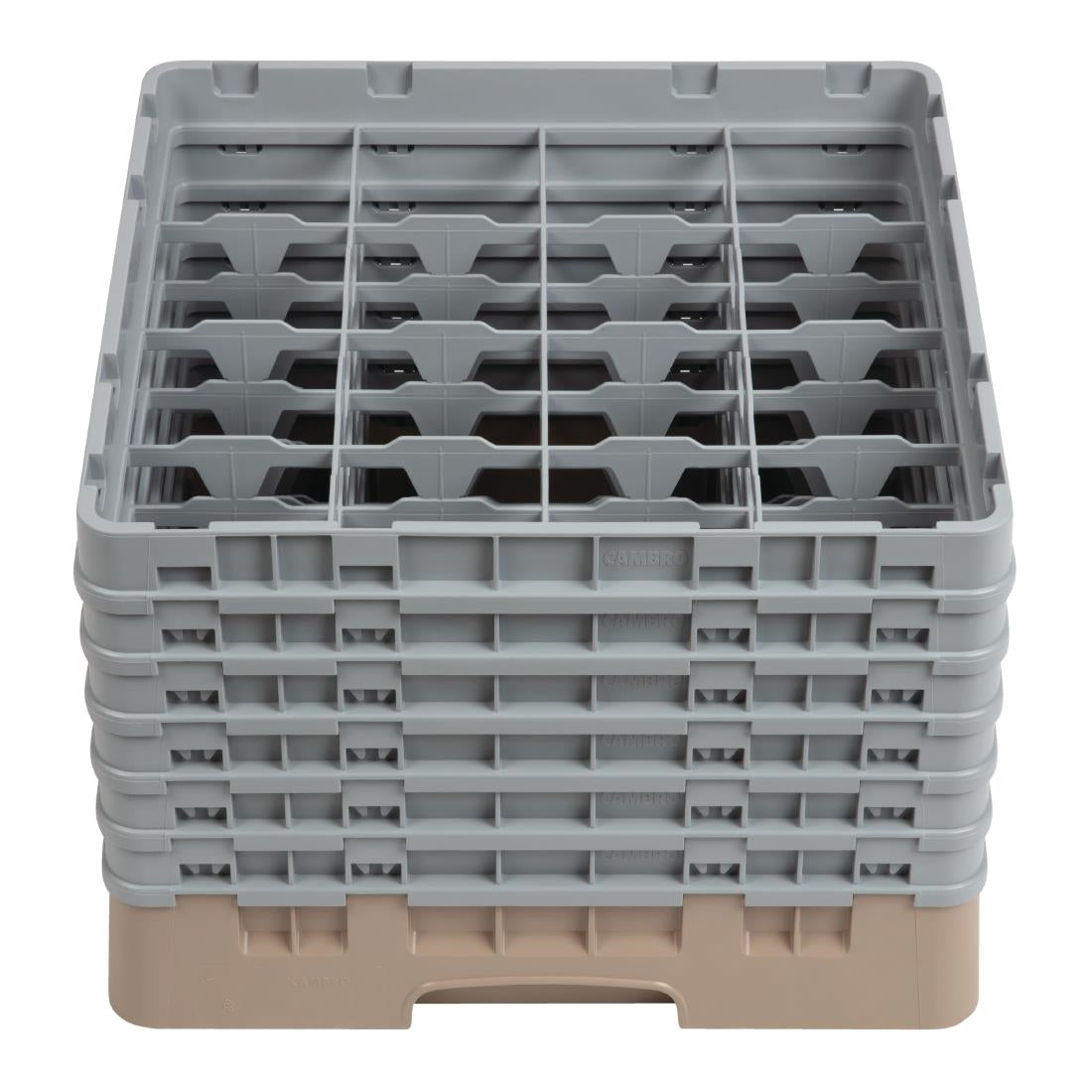 Cambro Camrack Beige 16 Compartments Max Glass Height 298mm