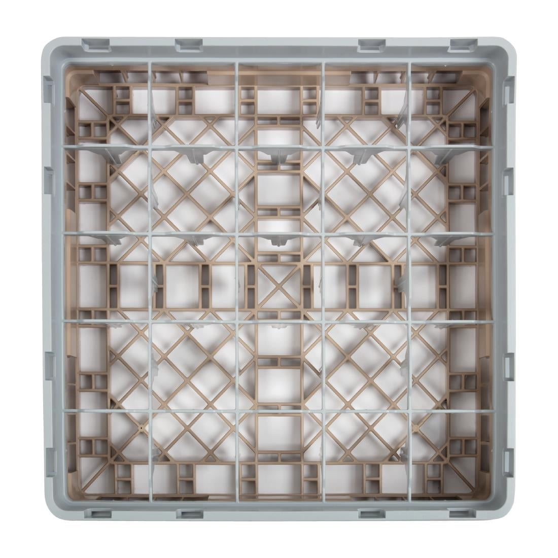 Cambro Camrack Beige 25 Compartments Max Glass Height 92mm