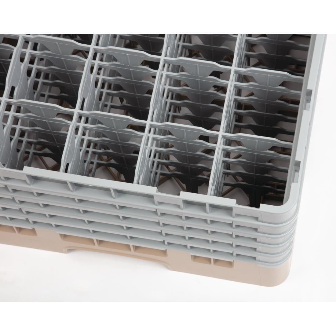 Cambro Camrack Beige 25 Compartments Max Glass Height 257mm