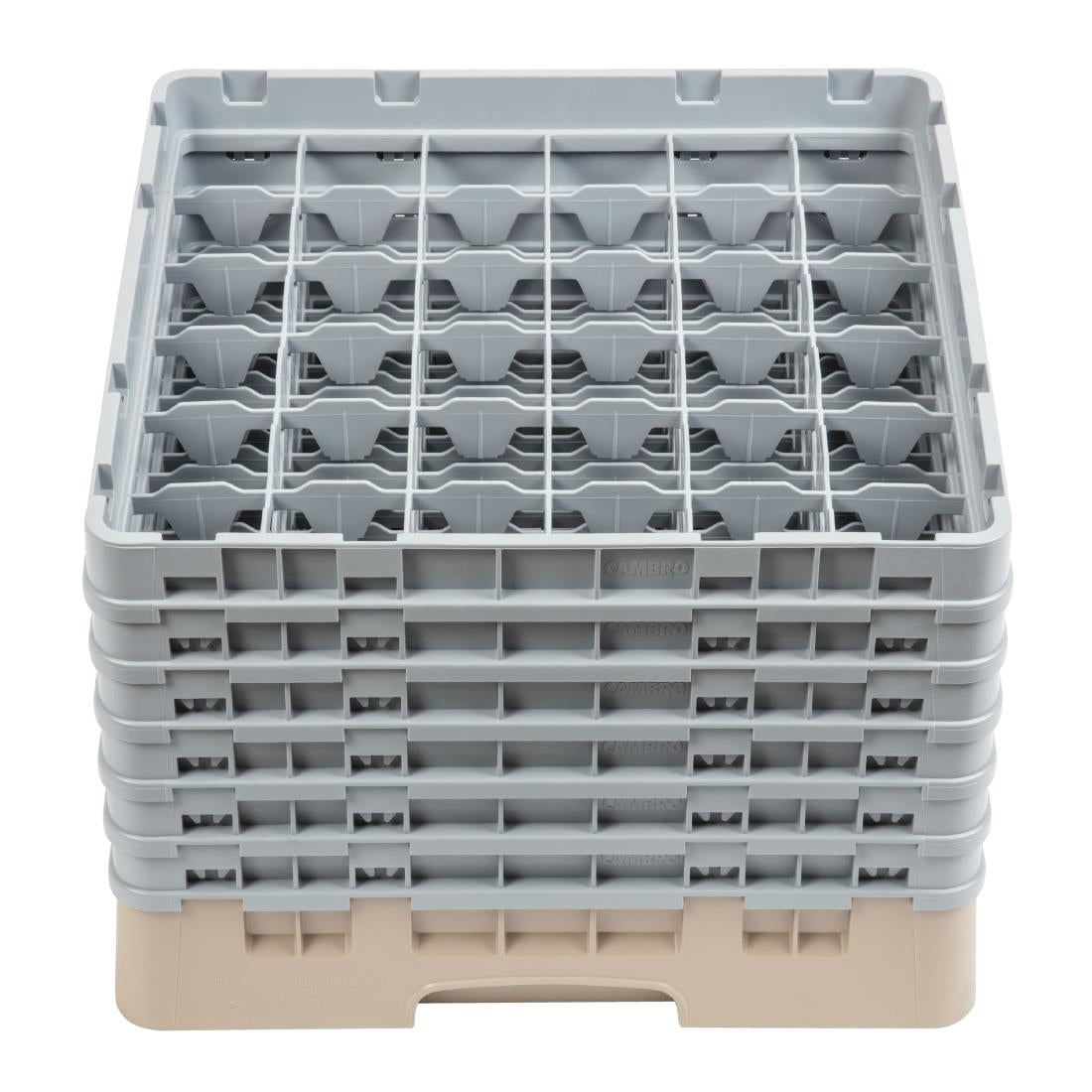 Cambro Camrack Beige 36 Compartments Max Glass Height 298mm