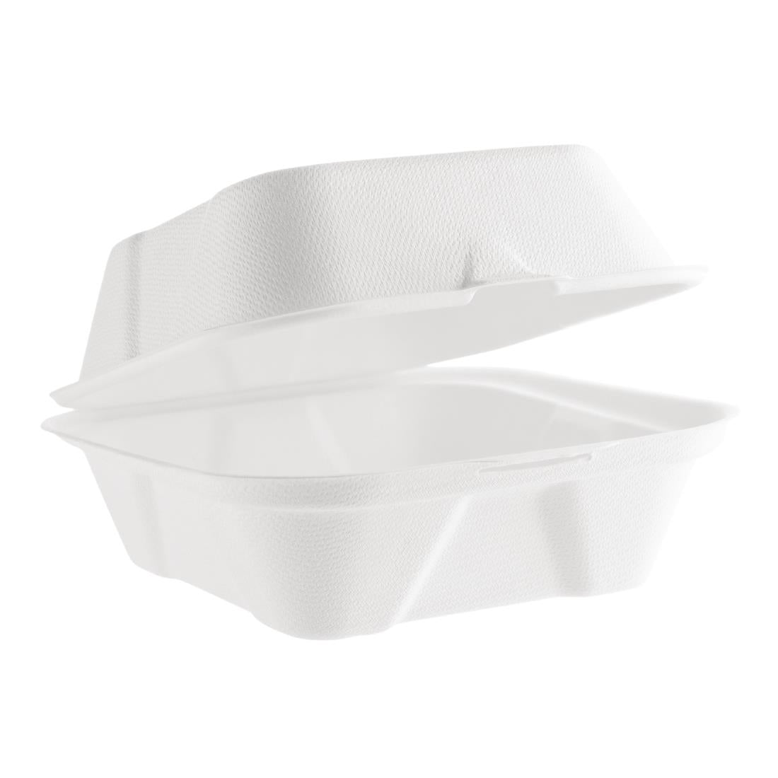 Vegware Compostable Bagasse Burger Boxes 152mm (500 Pack)
