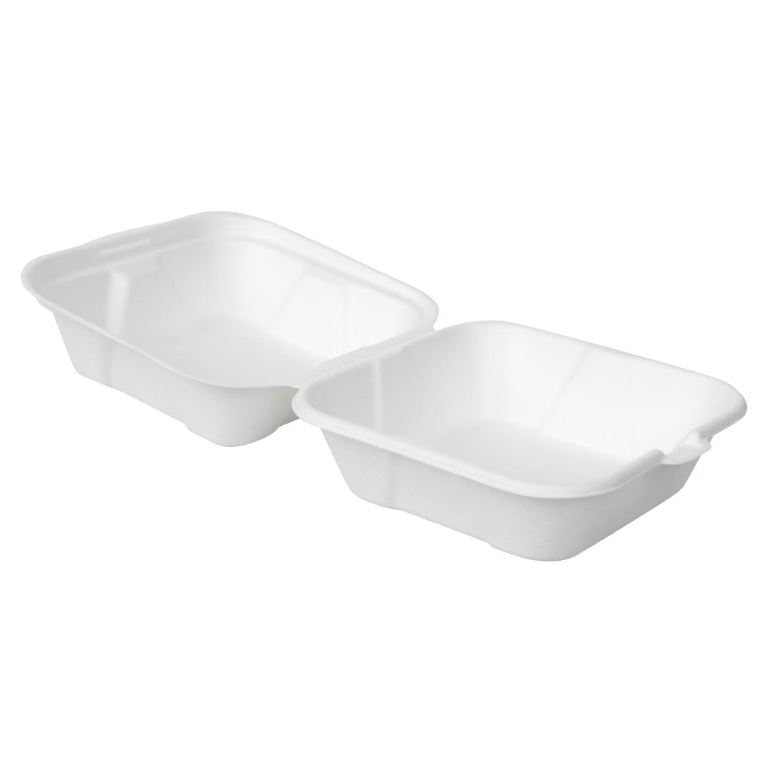 Vegware Compostable Bagasse Burger Boxes 152mm (500 Pack)