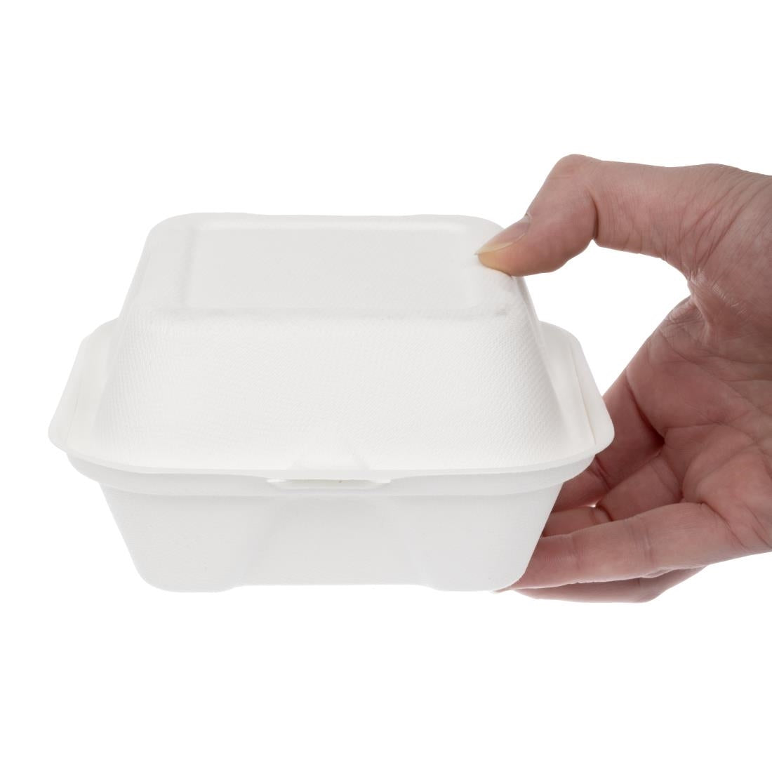 Vegware Compostable Bagasse Burger Boxes 152mm (500 Pack)