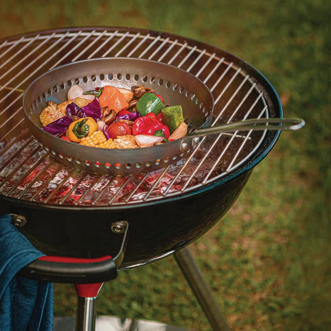 Tramontina Perforated Barbecue Wok 26 cm