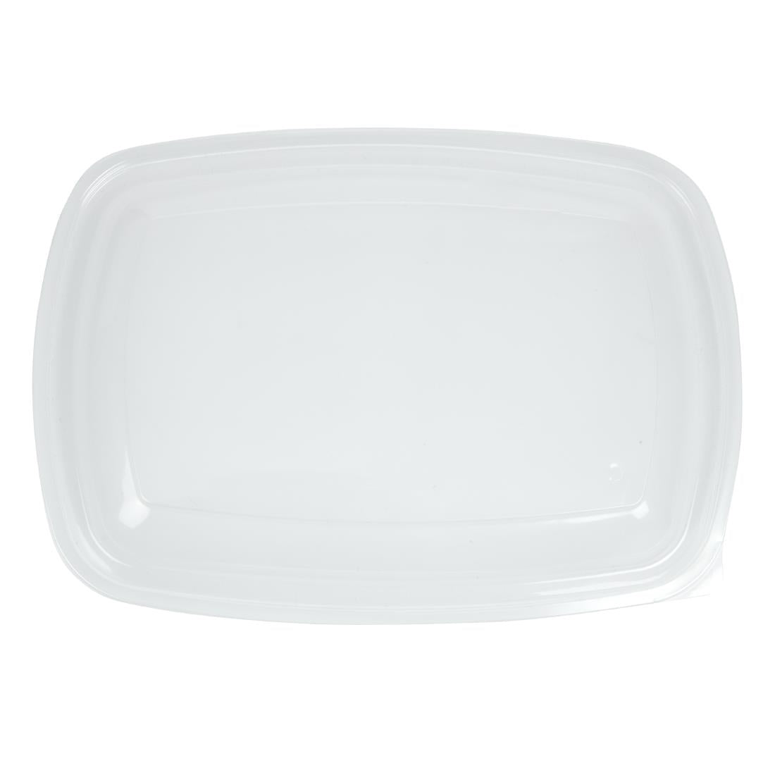Fastpac Large Rectangular Food Container Lids 1.35Ltr (150 Pack)