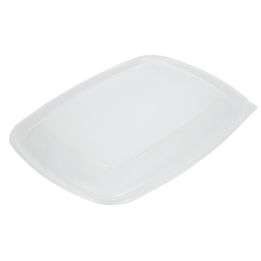 Fastpac Large Rectangular Food Container Lids 1.35Ltr (150 Pack)