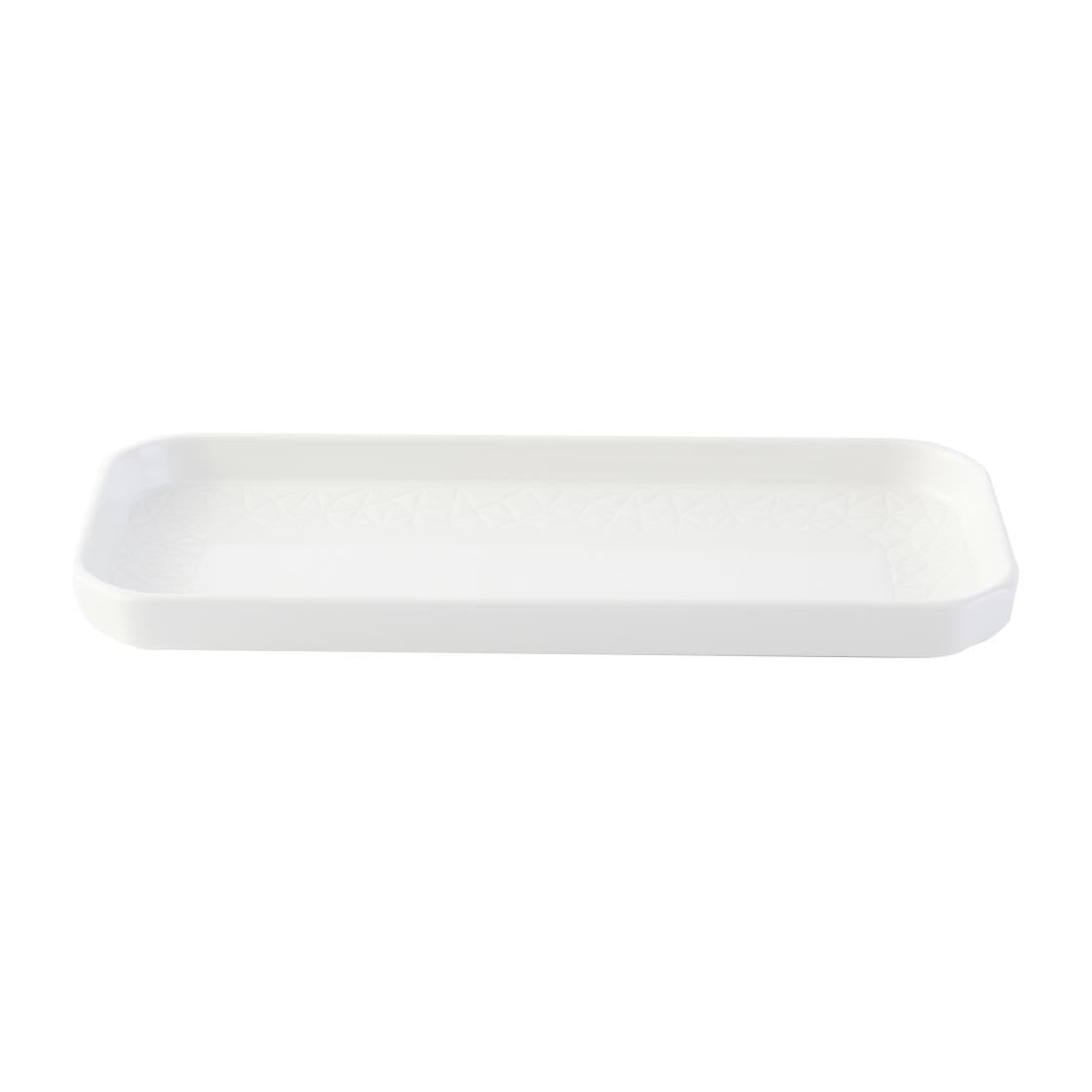 Churchill Alchemy Abstract White Deep Oblong Trays 263mm (6 Pack)