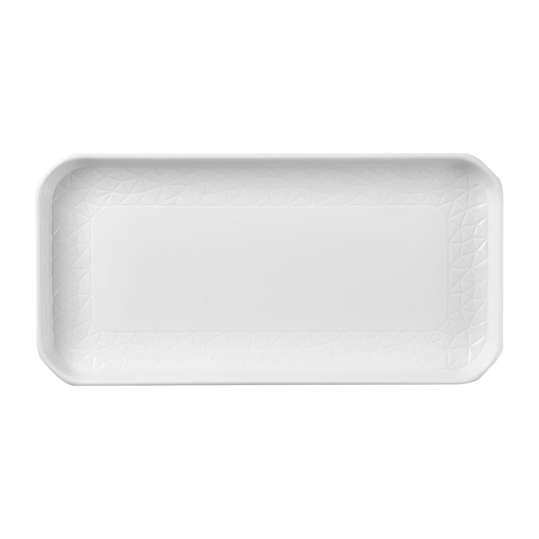 Churchill Alchemy Abstract White Deep Oblong Trays 300mm (6 Pack)