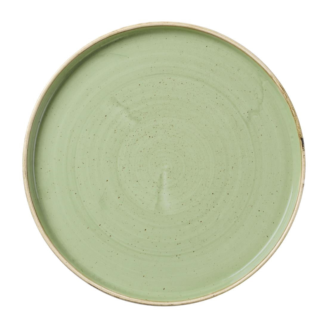 Churchill Stonecast Sage Green Walled Plates 260mm (6 Pack)
