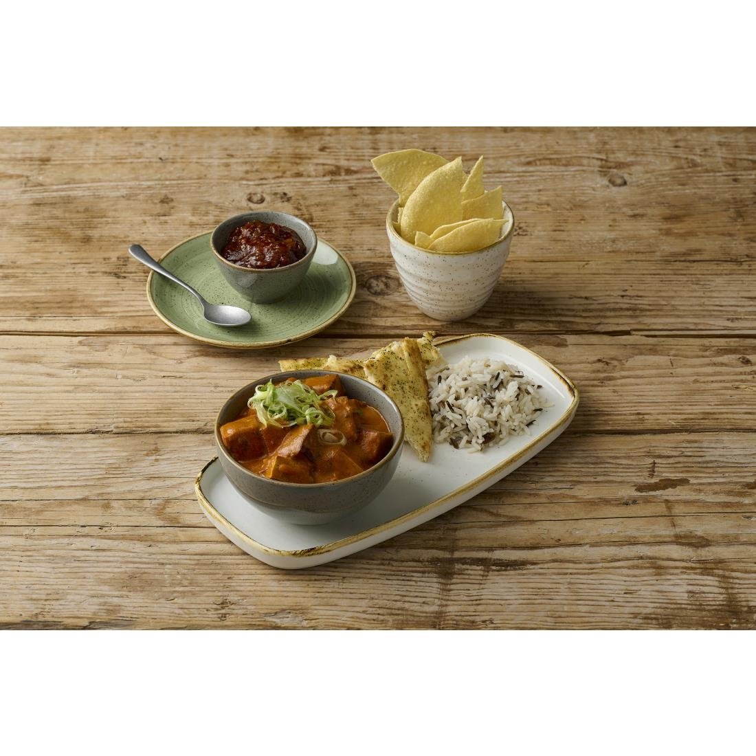 Churchill Stonecast Barley White Chefs' Walled Oblong Plates 300mm (6 Pack)