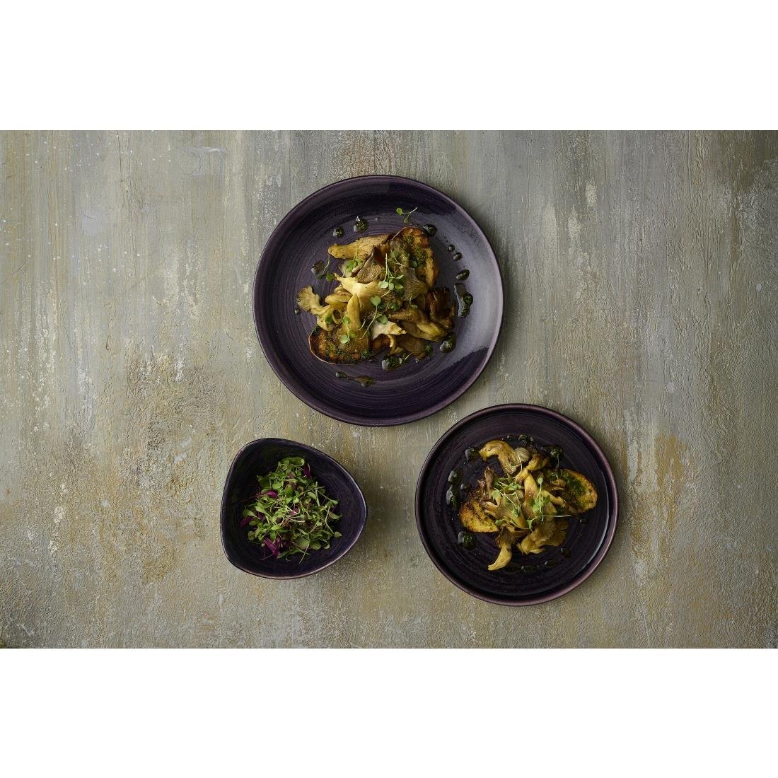 Churchill Stonecast Patina Deep Purple Coupe Plates 260mm (12 Pack)