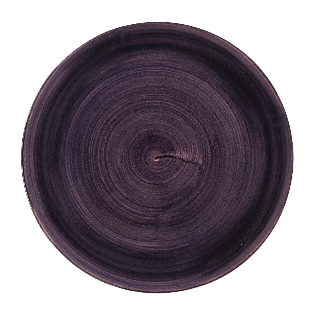 Churchill Stonecast Patina Deep Purple Coupe Plates 260mm (12 Pack)