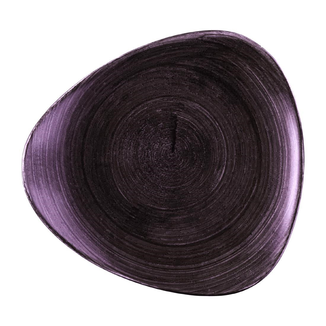Churchill Stonecast Patina Deep Purple Triangle Plates 229mm (12 Pack)