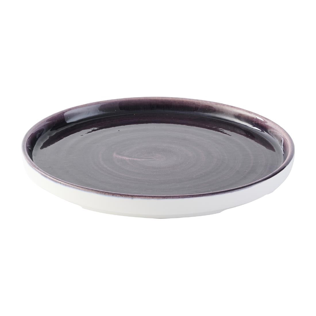 Churchill Stonecast Patina Deep Purple Walled Plates 210mm (6 Pack)